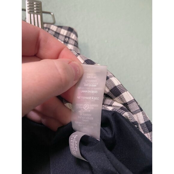 Tommy Hilfiger Women's Navy and White Plaid‎ Skirt Size 12 - Picture 7 of 9